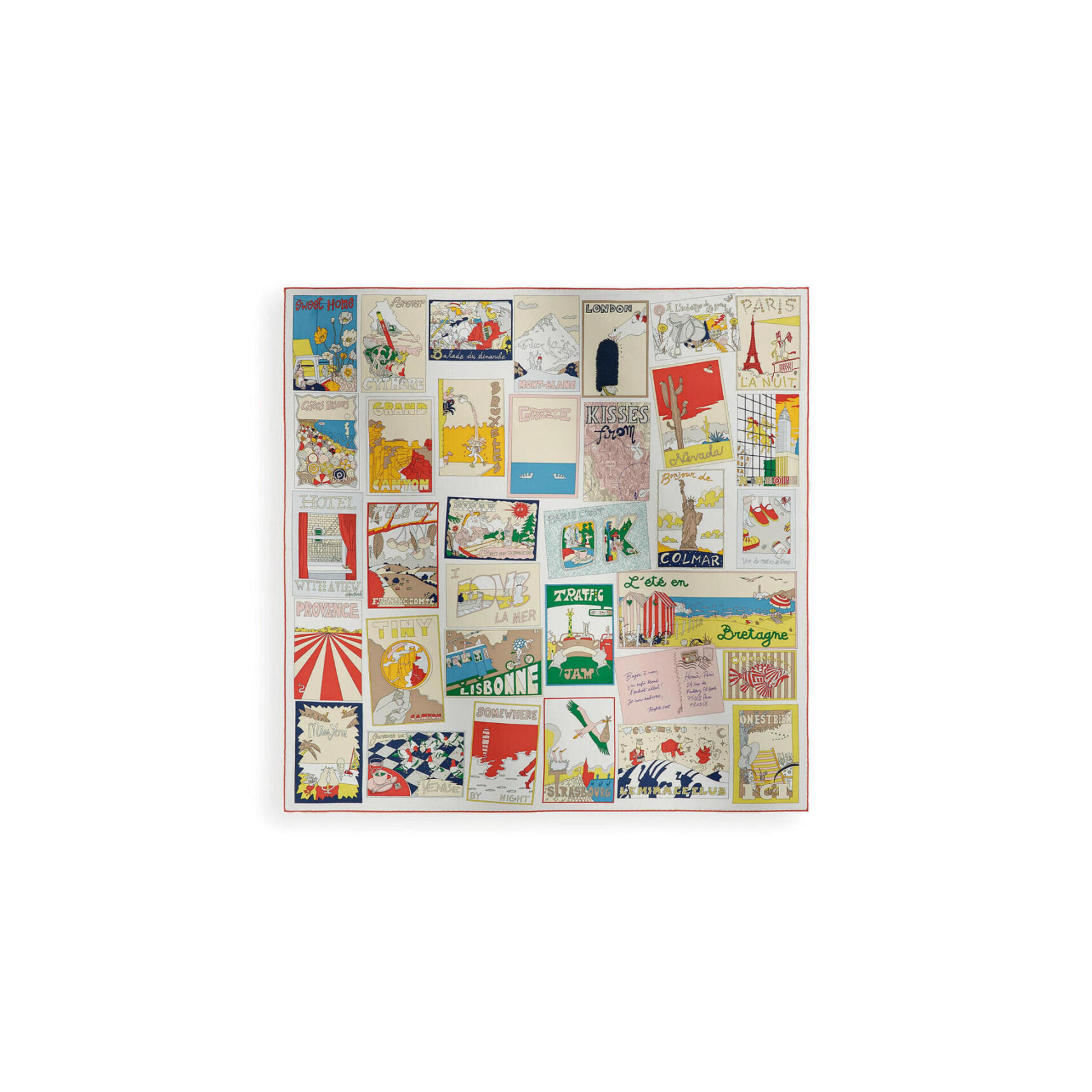 HERMES SCARF ON EST BIEN ICI ! SCARF 90 H004298S (88.5*88.5cm)